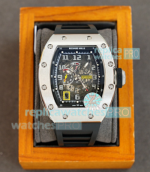Swiss Quality Copy Richard Mille Automatic Watch RM 030 Black Rubber Strap